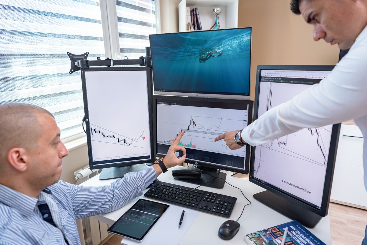 Analytics dashboard showing marketing charts